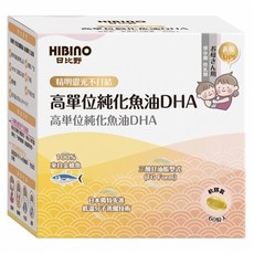 新高單位純化魚油 軟膠囊 DHA, 60顆, 1盒