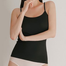 GLAM GONGGAM 女款每日棉質彈性細肩帶背心3件組