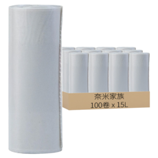 奈米家族 垃圾袋 顏色隨機 小, 15L, 100捲