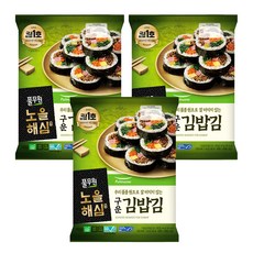 Noeulhaesim 圃美多 飯捲用海苔 20片, 44g, 3個