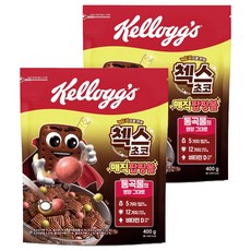 첵스초코 오곡으로 만든 시리얼 매직팝핑볼, 400g, 2개