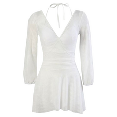 女性用一體式修飾身形Henny連身泳裝, 白色