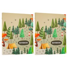 conifer 綠的事務 柔伊插畫系列孔夾, 露營趣 綠色, 2本