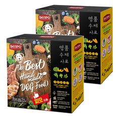 데이스포 반려견 전연령용 녹황색식단 수제사료, 양, 1kg, 2개