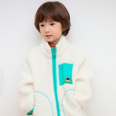 pancoat 兒童 Pop Eyes 撞色毛絨外套 PKTTIJP01U