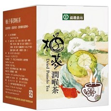 蔴鑽農坊 柚子蔘潤喉茶, 1個, 3.5g, 10個裝
