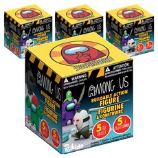 저스트토이즈 어몽어스 빌더블 액션 피규어 랜덤발송, 4개