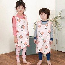 Maykids 童款印花連身防踢背心 愛心蜜桃款