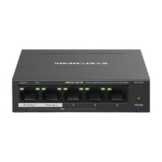 MERCUSYS 水星網路 5埠 Gigabit 含4埠POE + 網路交換器 99.8 x 98 x 25mm 原廠保固, MS105GP, 1台