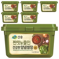 신송 짠맛을 줄인 건강한 양념쌈장, 1kg, 6개