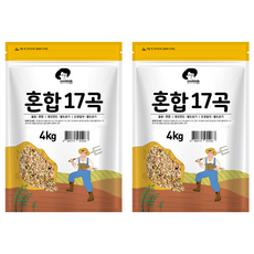 엉클탁 혼합 17곡, 4kg, 2개