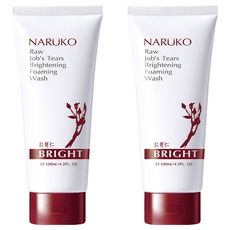 NARUKO 牛爾 台灣公司貨 紅薏仁健康雪白洗面霜, 120ml, 2條