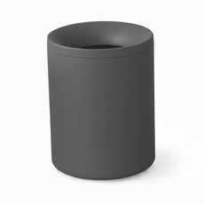 Promade Tools 甜甜圈開放式垃圾桶 8L, 暖灰色