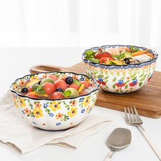 MAISON OBJET Praka 麵碗 2入, 茉莉 + 海花, 麵碗 2種