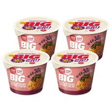 햇반컵반 BIG 김치날치알밥, 263g, 4개