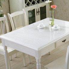 리빙선생 PVC 테이블 매트, 투명, 60 x 60 cm