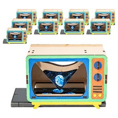 minhwashop 3D浮空投影劇院製作 S2400320, 混合色, 10套