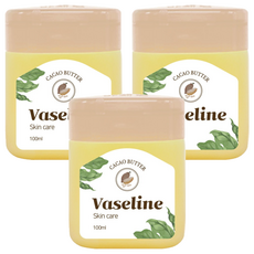 Vaseline 凡士林 可可脂光澤保濕潤膚膏 原味, 100ml, 3罐