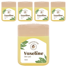 Vaseline 凡士林 可可脂光澤保濕潤膚膏 原味, 100ml, 5罐