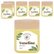 Vaseline 凡士林 可可脂光澤保濕潤膚膏 原味, 100ml, 6罐