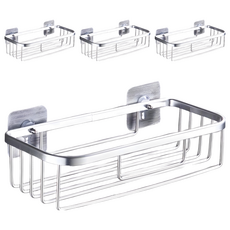 超級工廠 紙巾架 無痕貼款, 亮銀色, 4個