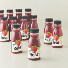 풀무원 아임리얼 스트로베리, 190ml, 12개