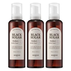 SKINFOOD 完美黑糖泡沫洗面乳, 200ml, 3瓶