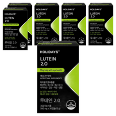 Holidays 眼部老化改善葉黃素 2.0 15g, 30顆, 6盒