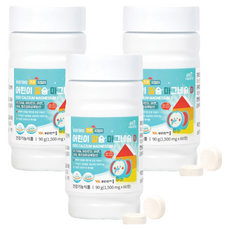 Vitamin Village 像金子般的寶貝兒童鈣鎂維他命D, 60顆, 3個