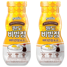 팔도 비빔장 버터간장소스, 200g, 2개
