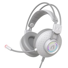 ABKO 虛擬7.1 ENC RGB 電競耳機, N310, 白色