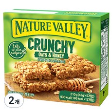 NATURE VALLEY 穀脆燕麥蜂蜜營養棒, 210g, 2盒