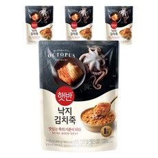 햇반 낙지김치죽, 420g, 4개