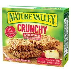 네이처밸리 크런치 애플 크런치 바, 1개, 210g