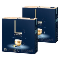 LOOKAS9 經典香草拿鐵即溶咖啡粉, 16.9g, 10條, 2盒