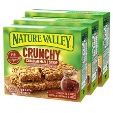 NATURE VALLEY 天然谷 香脆格蘭諾拉麥片棒 加拿大楓糖漿口味, 210g, 3盒