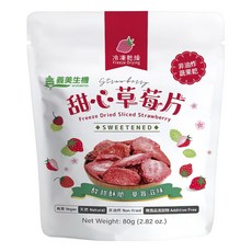 義美生機 甜心草莓片, 80g, 1包