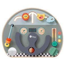 Classic WORLD 客來喜 經典木玩 益智忙碌板 開車去旅行 20171, 混和顏色, 1組