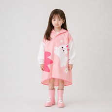 Starbean 女童兔子連帽雨衣