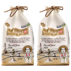 朱元鹽田 蘊含夏日陽光 名品天日鹽 粗鹽, 1kg, 2個