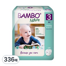 Bambo Nature 伴寶樂 Green黏貼型尿布, 3階段, 336張