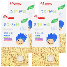 Nnutrinini 脆妮妮 思麥兒細麵 原味小麥, 專為寶寶設計, 無鹽低鈉, 8個月以上適用, 180g, 4盒