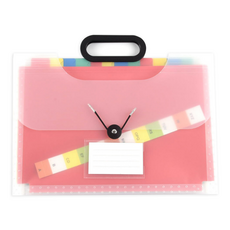 Aster 13格風琴式文件夾, 1個, 白色