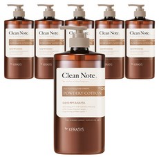 KERASYS Clean Note 粉末處理棉香精, 1L, 6個