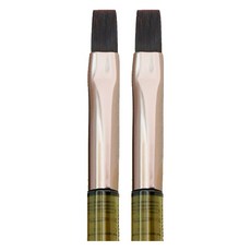 EOSO 美甲彩繪筆 003方投筆, 棕色亞克力美甲筆，建構/彩繪/暈染/畫花/拉線/上色, 咖色, 2支