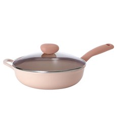 NEOFLAM Sherbet蜜桃雪酪系列 炒鍋 IH適用 不挑爐具 可直火, 30cm, 1組