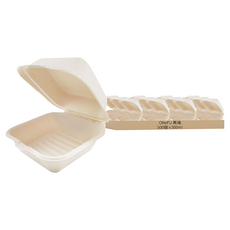 萬福 植纖6吋漢堡餐盒, 500入, 1套