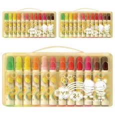 SIMBALION 雄獅 CFM 新功夫鴨彩色筆 外盒顏色隨機, 24色, 3盒