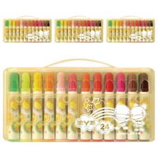 SIMBALION 雄獅 CFM 新功夫鴨彩色筆 外盒顏色隨機, 24色, 4盒