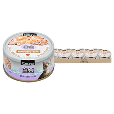 Catuna 開心白金烤漆貓罐, 80g, 24罐, 鮪魚 + 雞肉 + 鮭魚